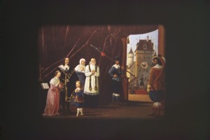 „Bilderuhr um 1830, Karl I. vor seiner Hinrichtung“, 16 mm Film, 2004
